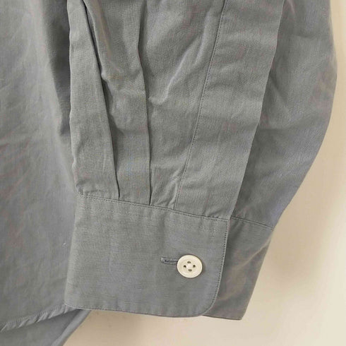 マーガレットハウエル MARGARET HOWELL TEXTURED COTTON CHAMBRAY バンドカラーシャツ レディース 2