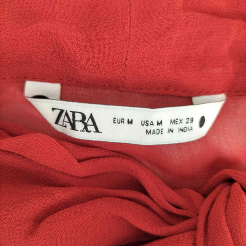 ザラ ZARA ビジュー加工 ボウタイブラウス レディース