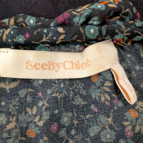 シーバイクロエ SEE BY CHLOE 花柄 ポリ ブラウス レディース JPN:34