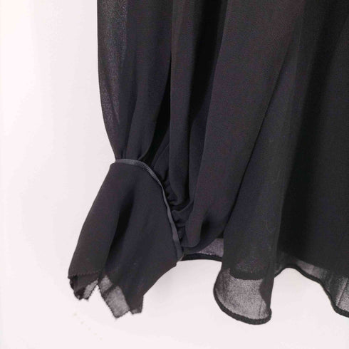 ザラ ZARA シアーボウタイブラウス レディース US S