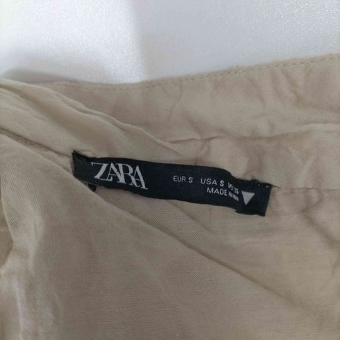 ザラ ZARA フリル加工 キャミワンピース レディース