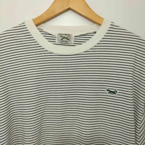 ザ フォックス コレクション THE FOX COLLECTION TOWN CRAFT 刺繍ロゴボーダーロングスリーブクルーネックTシャツ メンズ JPN:M