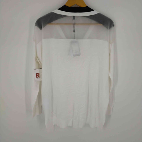 アルマーニエクスチェンジ ARMANI EXCHANGE シースルーショルダーニットプルオーバー レディース M