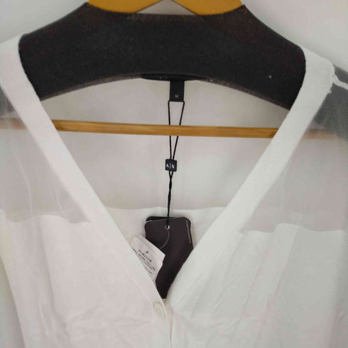アルマーニエクスチェンジ ARMANI EXCHANGE シースルーショルダーニットプルオーバー レディース M