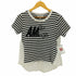 アメリカーナ Americana クルーネック アシンメトリー ボーダー Tシャツ カットソー レディース