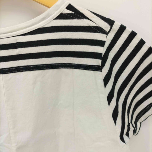 アメリカーナ Americana クルーネック アシンメトリー ボーダー Tシャツ カットソー レディース