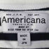 アメリカーナ Americana クルーネック アシンメトリー ボーダー Tシャツ カットソー レディース
