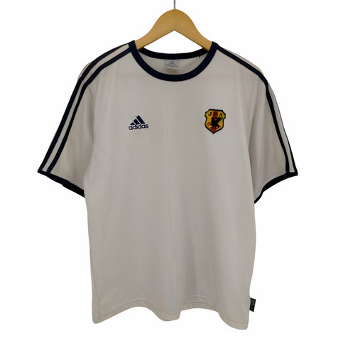 アディダス adidas 00s パフォーマンスロゴ クルーネックTシャツ サッカーユニフォーム ゲームシャツ メンズ XO