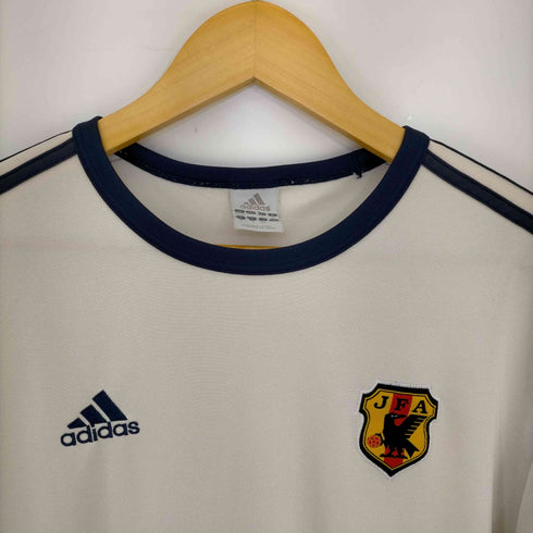 アディダス adidas 00s パフォーマンスロゴ クルーネックTシャツ サッカーユニフォーム ゲームシャツ メンズ XO