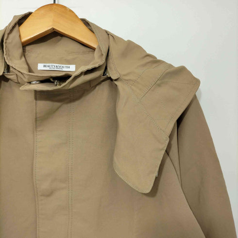 ビューティーアンドユースユナイテッドアローズ BEAUTY & YOUTH UNITED ARROWS グログランフード マウンテンパーカー -2WAY/撥水加工 レディース JPN:L