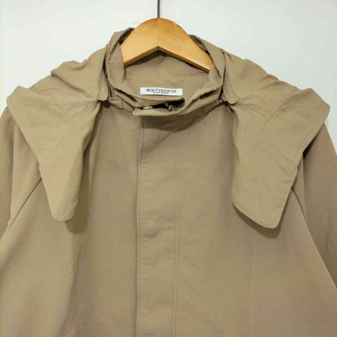 ビューティーアンドユースユナイテッドアローズ BEAUTY & YOUTH UNITED ARROWS グログランフード マウンテンパーカー -2WAY/撥水加工 レディース JPN:L