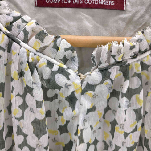 コントワーデコトニエ COMPTOIR DES COTONNIERS フラワープリント ノースリーブワンピース レディース JPN:M