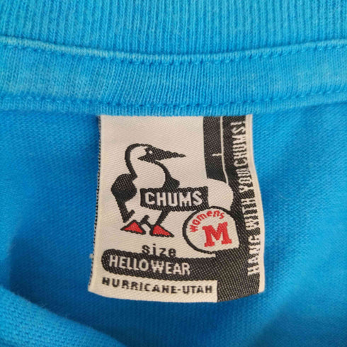 チャムス CHUMS ロゴプリントS/S Tシャツ レディース JPN:M
