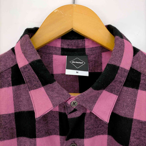エフシーレアルブリストル / エフシーアールビー F.C.Real Bristol/ F.C.R.B. 22AW BIG LOGO FLANNEL BAGGY SHIRT メンズ JPN:M