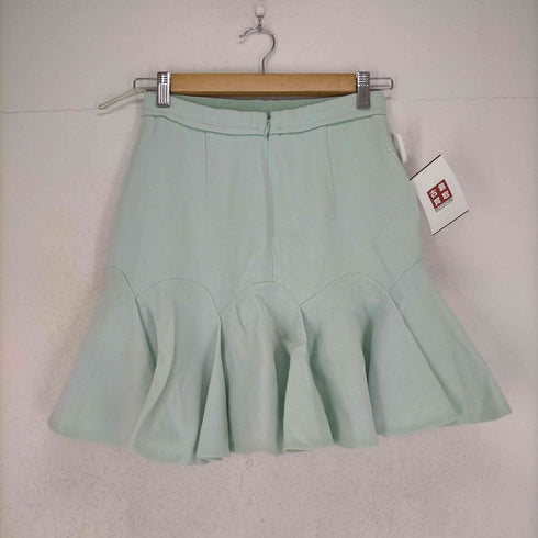 カルヴェン CARVEN スカート ひざ丈 フレア 36 緑 グリーン レディース JPN:36