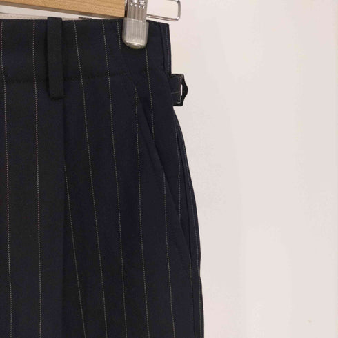 ジーユー GU タックワイドパンツ ストライプスラックス レディース JPN:S