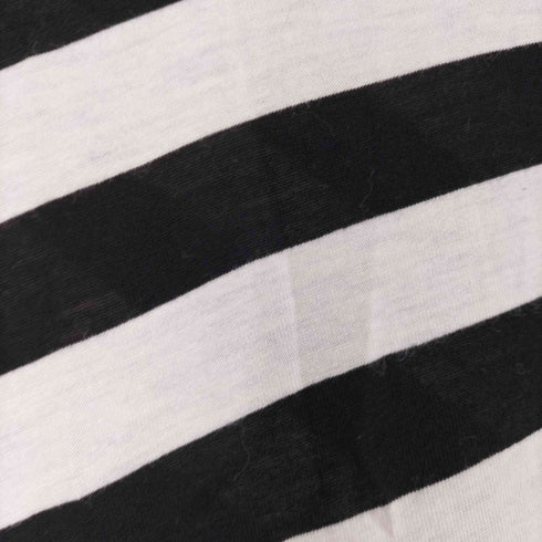リミフゥ LIMI feu 斜行変形ボーダーレーヨンTシャツ カットソー レディース JPN:S