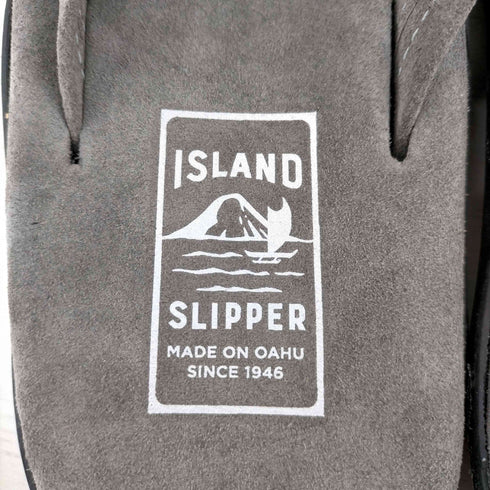 アイランドスリッパ ISLAND SLIPPER レザートングサンダル/Charcoal Suede メンズ 9