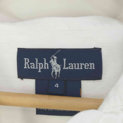 ラルフローレン RALPH LAUREN ボウタイ フリル 開襟オープンカラーシャツ レディース 4