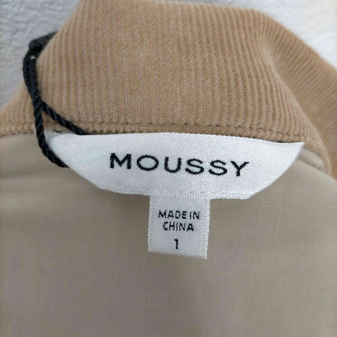 マウジー moussy セットアップ 上下 CORDUROY SHORT コーデュロイ シャツ 長袖 前開き フレアスカート ロング コットン 1 2 ベージュ レディース ジャケット:1スカート:2