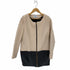 Delyle NOIR ノーカラーコート バイカラー ベージュ レディース JPN:S