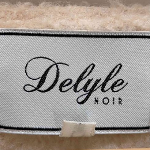 Delyle NOIR ノーカラーコート バイカラー ベージュ レディース JPN:S