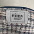 エイミーイストワール eimy istoire エイミーイストワール eimy istoire EM pearl ツイードワンピース ノースリーブ ひざ丈 ロゴボタン S 白 紺 サーモンピンク レディース JPN:S