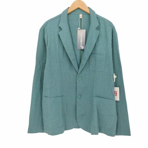 yayokya リネン ビッグシルエット テーラード ジャケット メンズ 3XL