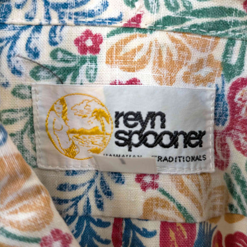 レインスプーナー Reyn Spooner 金タグ リバースプリント プルオーバー BD アロハシャツ メンズ import:L