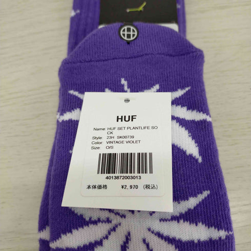 ハフ HUF ESSENTIALS PLANTLIFE SOCK クルーソックス 靴下 メンズ