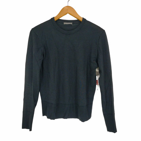 セオリーリュクス theory luxe 22AW Norfolk Tommy ニット セーター 長袖 クルーネック プルオーバー ウール 038 黒 ブラック レディース 038