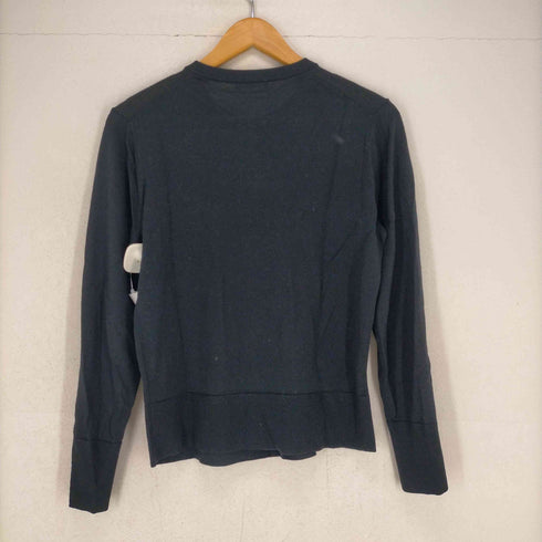 セオリーリュクス theory luxe 22AW Norfolk Tommy ニット セーター 長袖 クルーネック プルオーバー ウール 038 黒 ブラック レディース 038