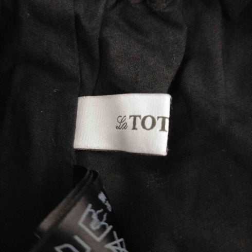 ラトータリテ La Totalite 22SS ティアードスカート フレア ロング 36 黒 ブラック レディース JPN:36