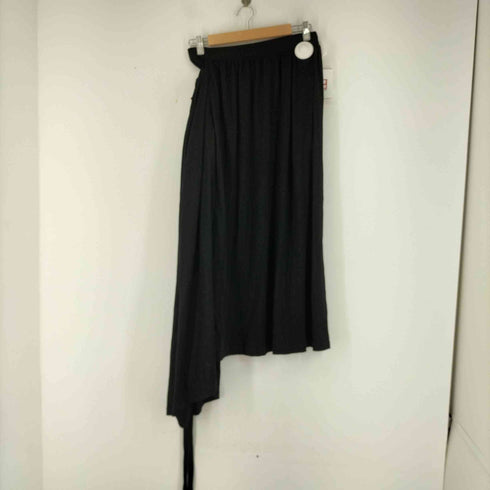 ヨウジヤマモト Yohji Yamamoto シルク混カラススカート レディース JPN:2