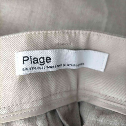 プラージュ PLAGE 22AW twill short スラックス ハーフパンツ ショートパンツ 38 グレージュ レディース JPN:38