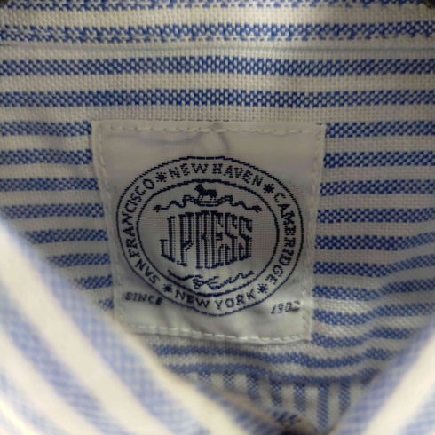 ジェイプレス J.PRESS 90S BDストライプシャツ S/S メンズ