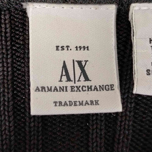 アルマーニエクスチェンジ ARMANI EXCHANGE 90S 香港製 シルク100 リブニット レディース JPN:M