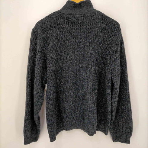 エディーバウアー Eddie Bauer ニュージーランド製 コットン ハーフジップニット メンズ import:M