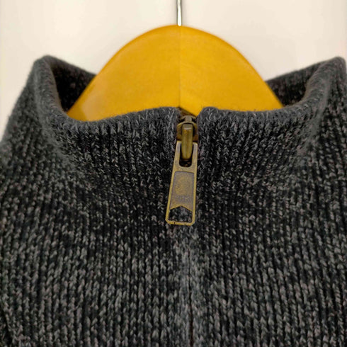 エディーバウアー Eddie Bauer ニュージーランド製 コットン ハーフジップニット メンズ import:M