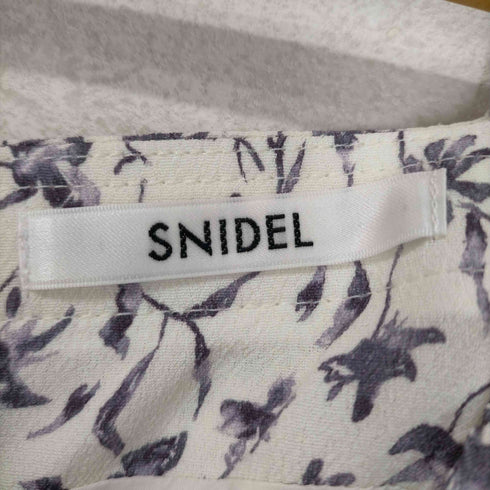 スナイデル snidel 24SS レーヨンパフプリントワンピース レディース JPN:0
