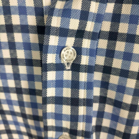 マッキントッシュフィロソフィー MACKINTOSH PHILOSOPHY チェック柄ジャージー半袖シャツ メンズ 40