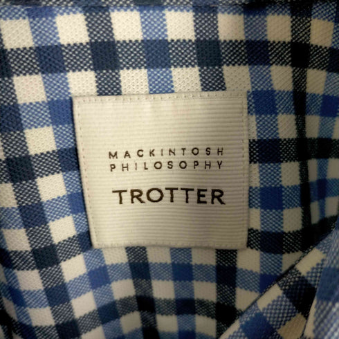 マッキントッシュフィロソフィー MACKINTOSH PHILOSOPHY チェック柄ジャージー半袖シャツ メンズ 40