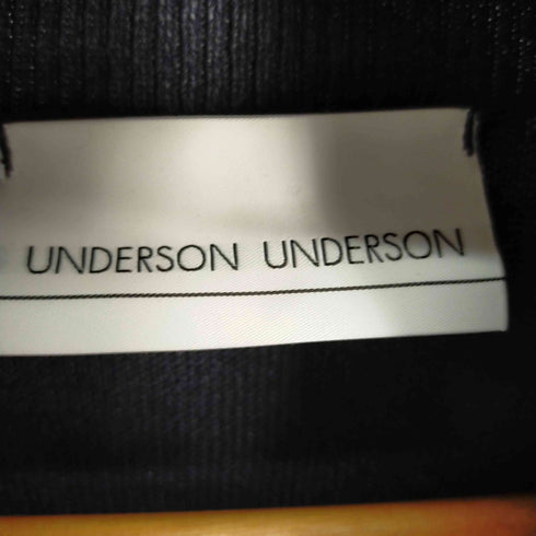 アンダーソンアンダーソン UNDERSON UNDERSON シアーニットポロシャツ レディース JPN:2