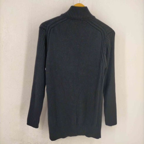 バーバリーブラックレーベル BURBERRY BLACK LABEL ボース刺繍ロゴ ハーフボタン ハイネックニット メンズ 2