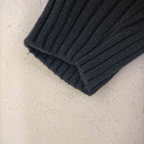 バーバリーブラックレーベル BURBERRY BLACK LABEL ボース刺繍ロゴ ハーフボタン ハイネックニット メンズ 2