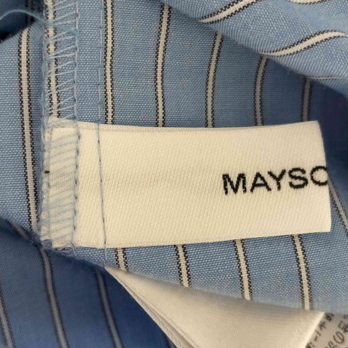 メイソングレイ MAYSON GREY スカーフネックストライプオーバーシャツ レディース 2