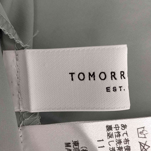 トゥモローランドマカフィー tomorrowland macphee 別注 21SS ポリエステルシルクタフタ チュチュブラウス レディース 36