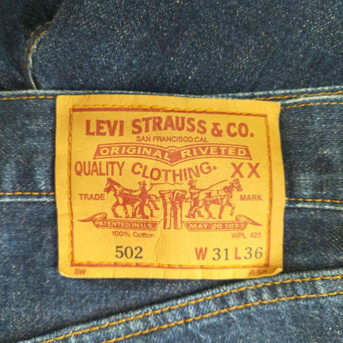 リーバイス Levis 00S 502 J22 ビッグE 復刻 赤耳 ストレートパンツ メンズ 31