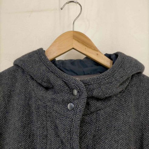 エディーバウアー Eddie Bauer ヘリンボーン キルティング フードジャケット レディース PXL