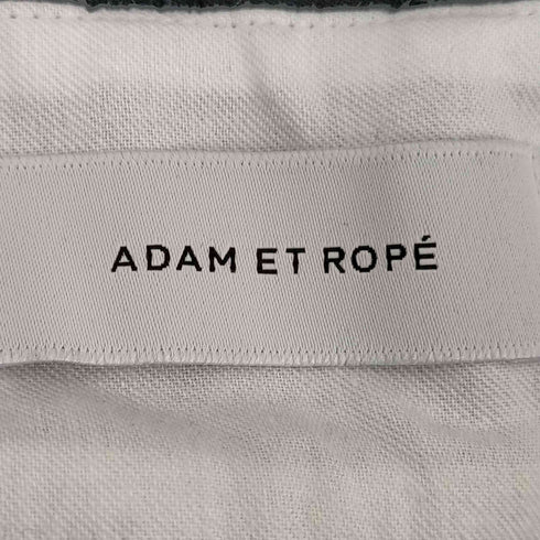 アダムエロペ Adam et Rope センタープレス ジップフライ スラックスパンツ レディース